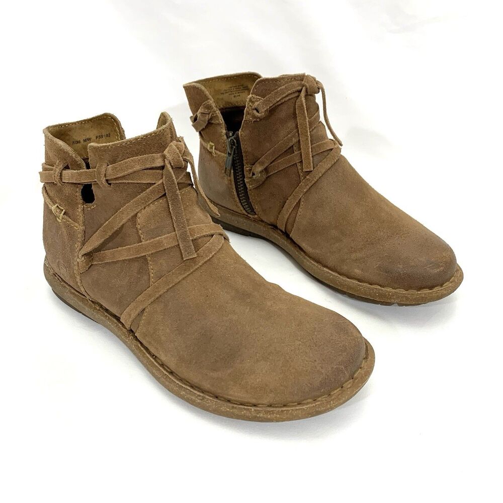 Born Women's Tarkiln Boot Brown Distressed Leather - F59106, Size 7/38 - Picture 8 of 16